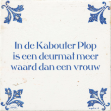 In de Kabouter Plop is een deurmat meer waard dan een vrouw - 1 keer bekeken