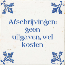 Afschrijvingen: geen uitgaven, wel kosten - 61 keer bekeken