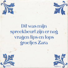 Dit was mijn spreekbeurt zijn er nog vragen tips en tops groetjes Zara - 29 keer bekeken