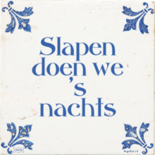 Slapen doen we 's nachts - 6 keer bekeken