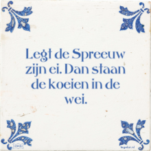 Legt de Spreeuw zijn ei. Dan staan de koeien in de wei. - 8 keer bekeken