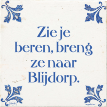 Zie je beren, breng ze naar Blijdorp. - 1 keer bekeken