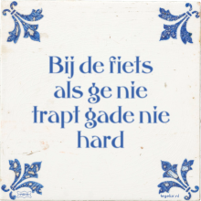 Bij de fiets als ge nie trapt gade nie hard - 1 keer bekeken