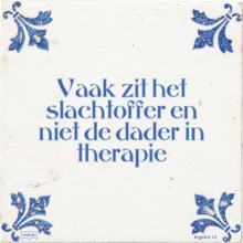 Vaak zit het slachtoffer en niet de dader in therapie - 10 keer bekeken