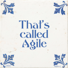 That's called Agile - 34 keer bekeken