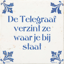 De Telegraaf verzint ze waar je bij staat - 4 keer bekeken