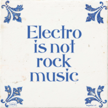 Electro is not rock music - 8 keer bekeken