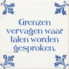 Grenzen vervagen waar talen worden gesproken. - 2 keer bekeken