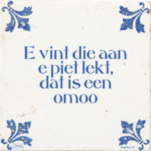 E vint die aan e piet lekt, dat is een omoo - 10 keer bekeken