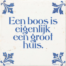 Een boos is eigenlijk een groot huis. - 19 keer bekeken