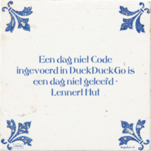 Een dag niet Code ingevoerd in DuckDuckGo is een dag niet geleefd - Lennert Hut - 7 keer bekeken