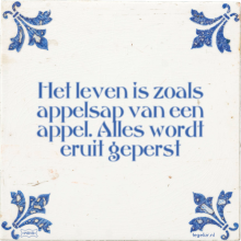 Het leven is zoals appelsap van een appel. Alles wordt eruit geperst - 12 keer bekeken