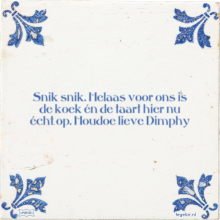 Snik snik. Helaas voor ons is de koek én de taart hier nu écht op. Houdoe lieve Dimphy - 2 keer bekeken
