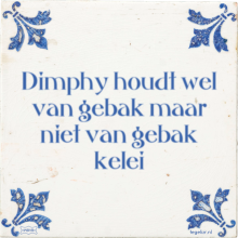 Dimphy houdt wel van gebak maar niet van gebak kelei - 16 keer bekeken