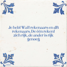 Je hebt Watt rekenaars en dB rekenaars. De één rekent zich rijk, de ander is rijk genoeg - 32 keer bekeken