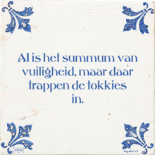 AI is het summum van vuiligheid, maar daar trappen de tokkies in. - 7 keer bekeken