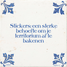 Stickers: een sterke behoefte om je territorium af te bakenen - 4 keer bekeken
