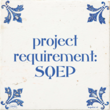 project requirement: SQEP - 1 keer bekeken