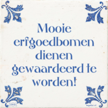 Mooie erfgoedbomen dienen gewaardeerd te worden! - 2 keer bekeken