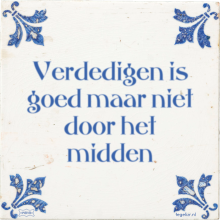 Verdedigen is goed maar niet door het midden - 1 keer bekeken