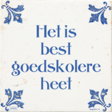 Het is best goedskolere heet - 3 keer bekeken