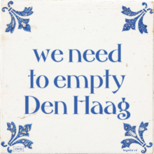 we need to empty Den Haag - 2 keer bekeken
