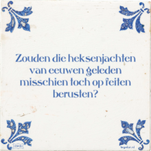 Zouden die heksenjachten van eeuwen geleden misschien toch op feiten berusten? - 1 keer bekeken