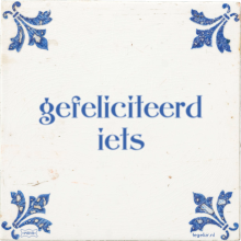 gefeliciteerd iets - 30 keer bekeken