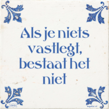 Als je niets vastlegt, bestaat het niet - 3 keer bekeken