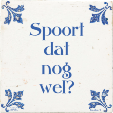 Spoort dat nog wel? - 35 keer bekeken