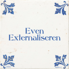 Even Externaliseren - 7 keer bekeken
