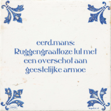 eerd.mans: Ruggengraatloze lul met een overschot aan geestelijke armoe - 1 keer bekeken