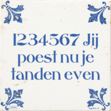 1234567 Jij poest nu je tanden even - 6 keer bekeken