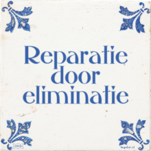 Reparatie door eliminatie - 53 keer bekeken