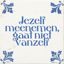Jezelf meenemen, gaat niet vanzelf - 62 keer bekeken