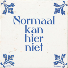 Normaal kan hier niet - 68 keer bekeken