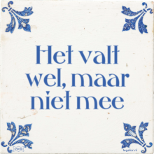 Het valt wel, maar niet mee - 36 keer bekeken