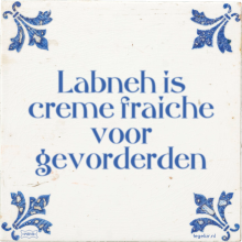 Labneh is creme fraiche voor gevorderden - 36 keer bekeken
