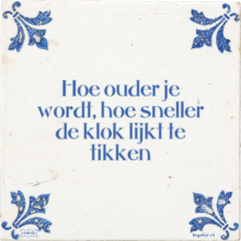 Hoe ouder je wordt, hoe sneller de klok lijkt te tikken - 25 keer bekeken