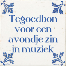 Tegoedbon voor een avondje zin in muziek - 99 keer bekeken